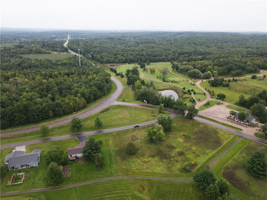 Image 3: Aerial view from lot to golf course