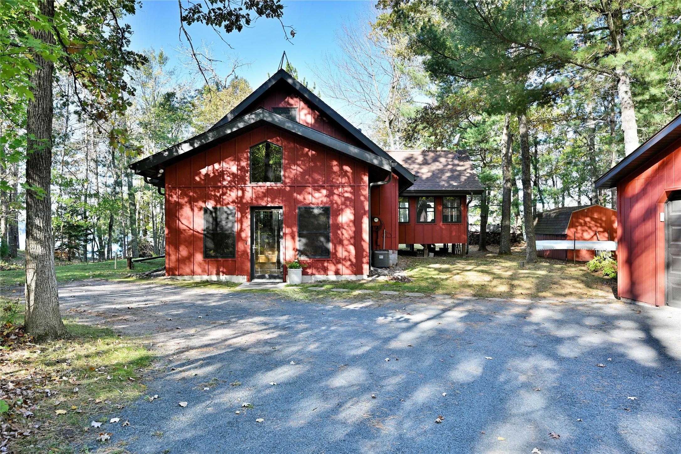 Image 4: There is an oversized detached two-stall garage an
