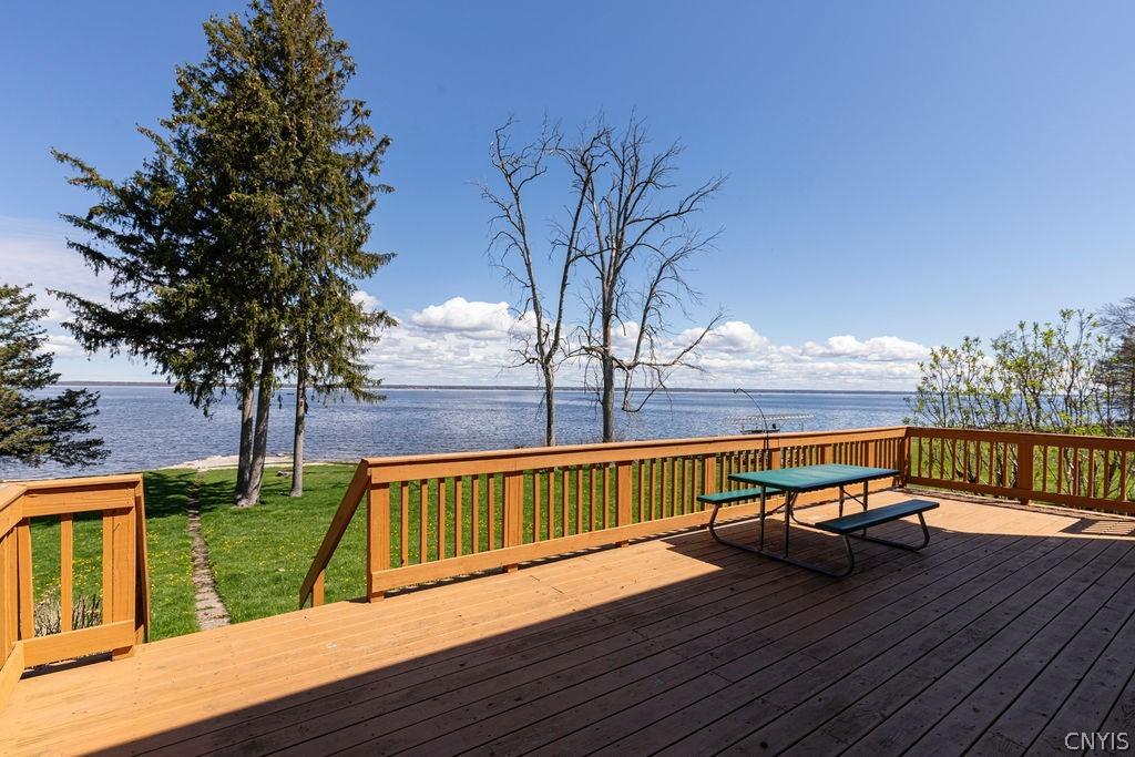 Image 2: Large lovely deck with incredible scenery!