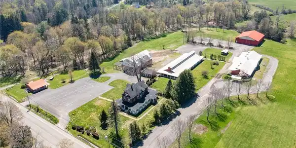 Image 3: The iconic Red Brick Farm compound. Located on Rou