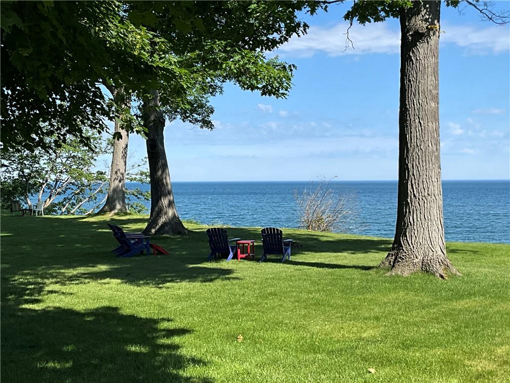 Image 3: A view of the back yard overlooking the lake!