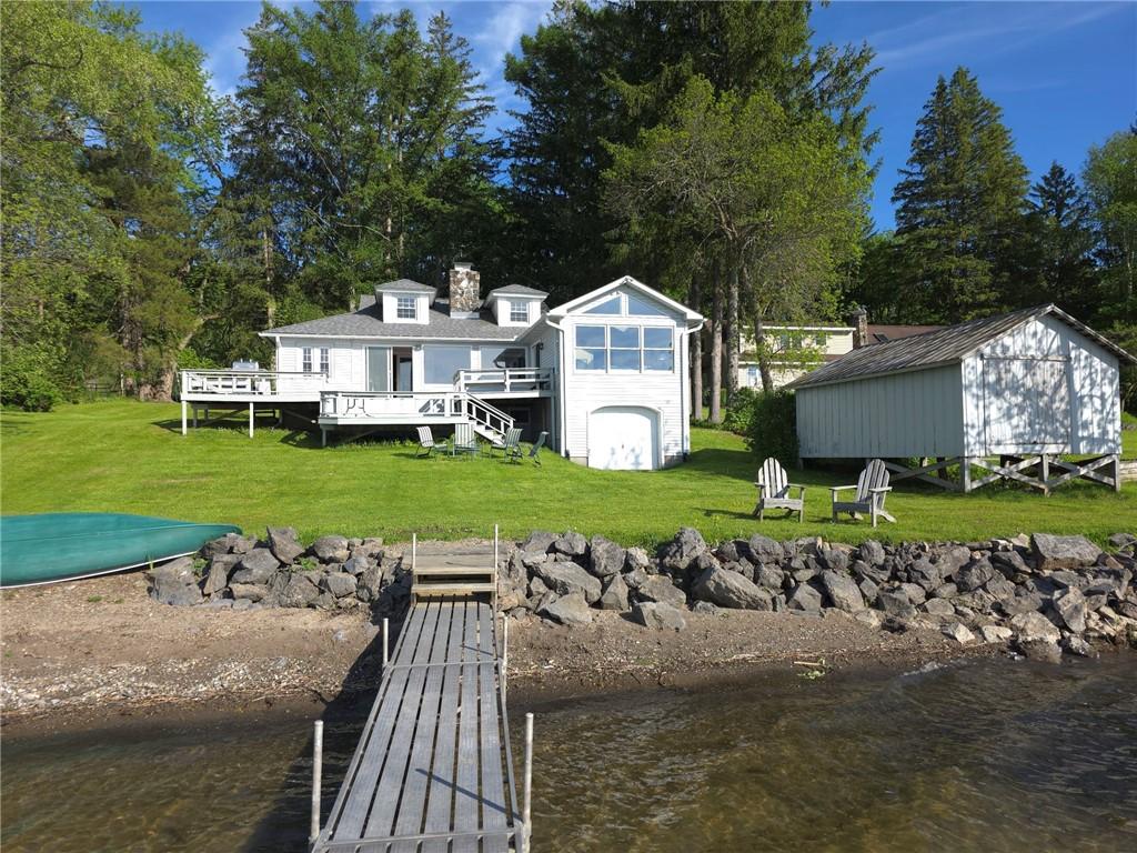 Image 4: backyard lake view