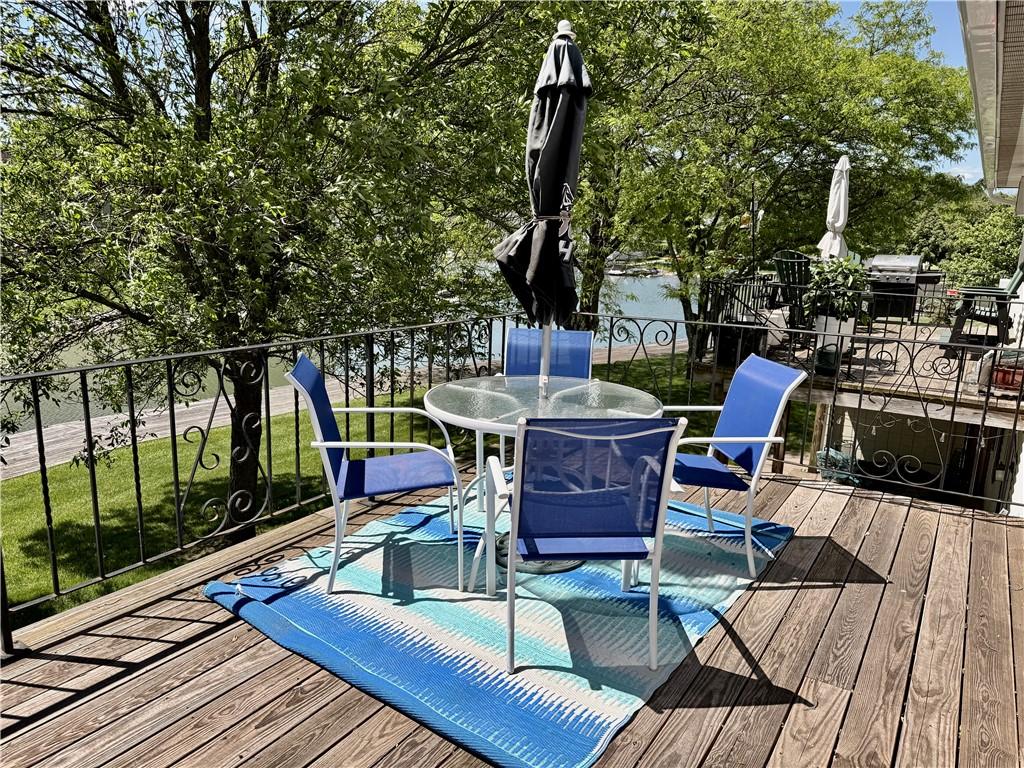 Image 2: View From Deck overlooks channel to Canandaigua La