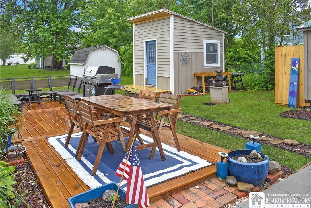 Image 3: New Deck with 2 sheds that have Electric