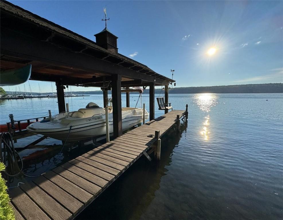 Image 4: Boathouse + Heavy-Duty Lift + Dock