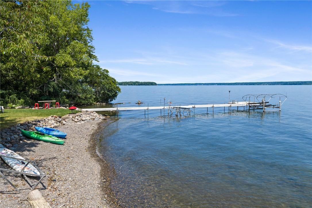 Image 2: SPECTACULAR 100' CAYUGA LAKE WATERFRONT WITH STONE