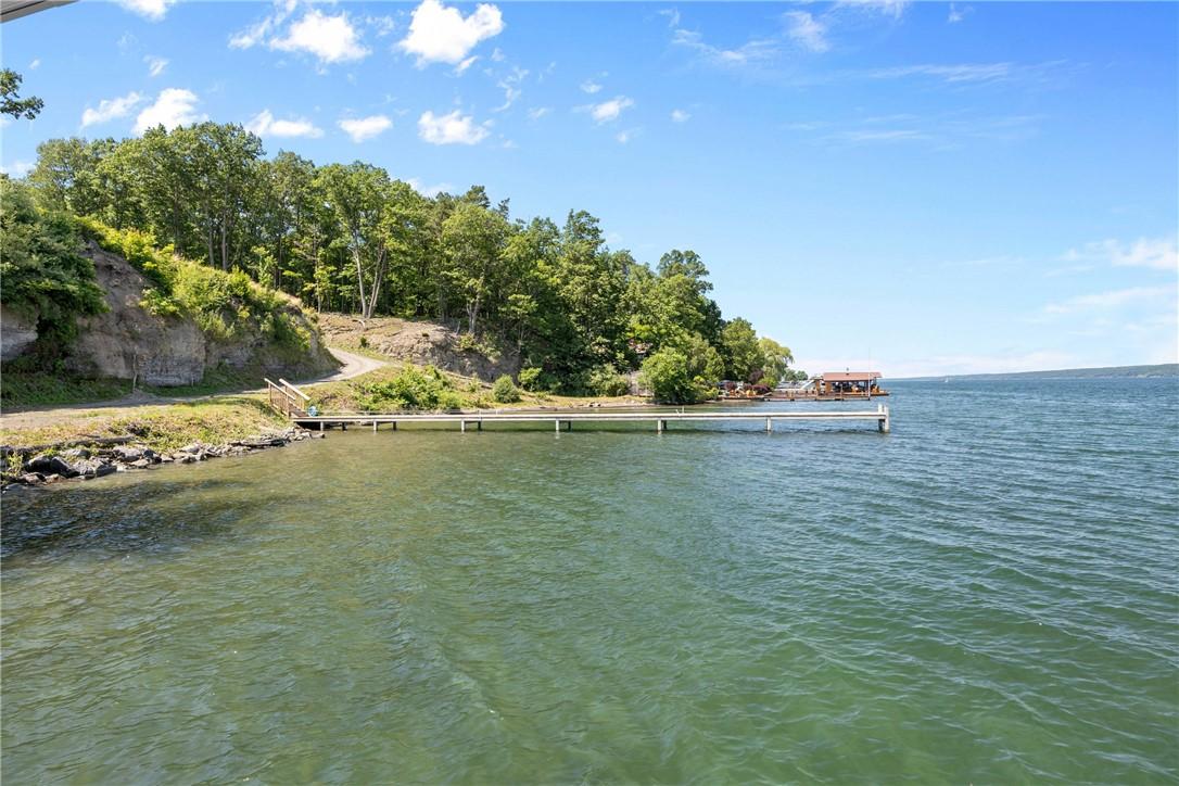 Image 3: View to the dock and path that goes up through the