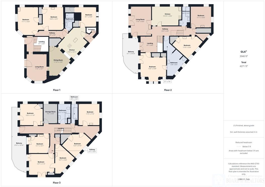 Image 4: Floor Plans, Addition 3 rooms on 4th floor and Ful