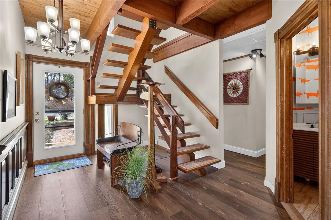 Image 4: Front door and beautiful stairway