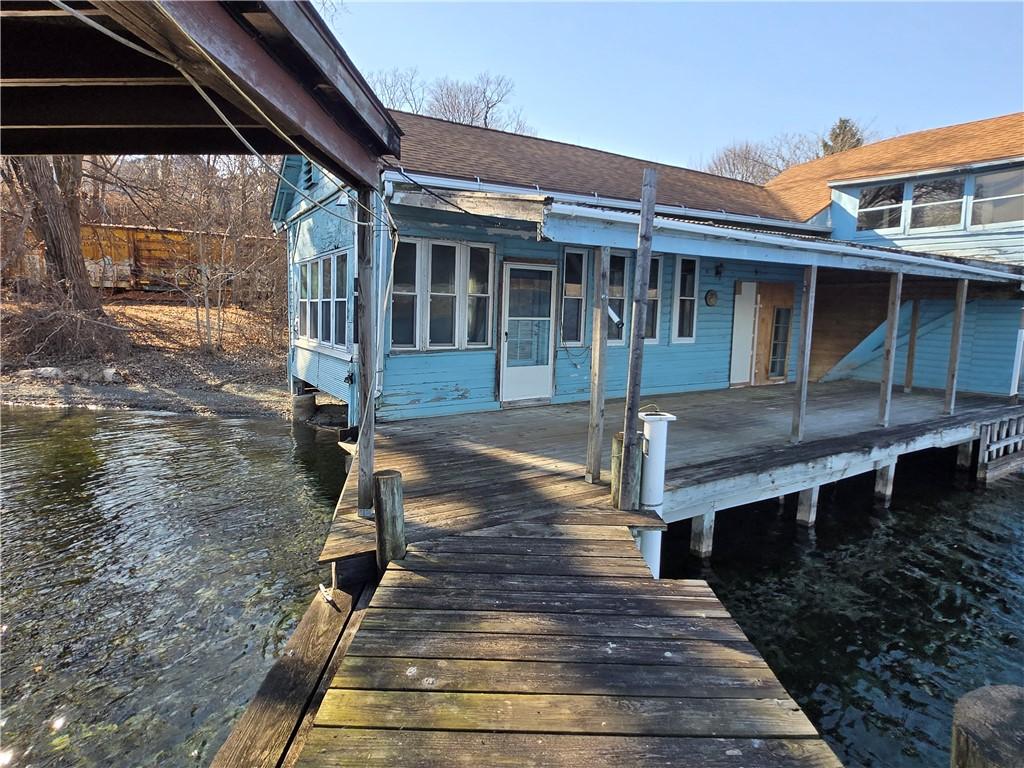 Image 3: This property offers roughly 121 feet of level, ea