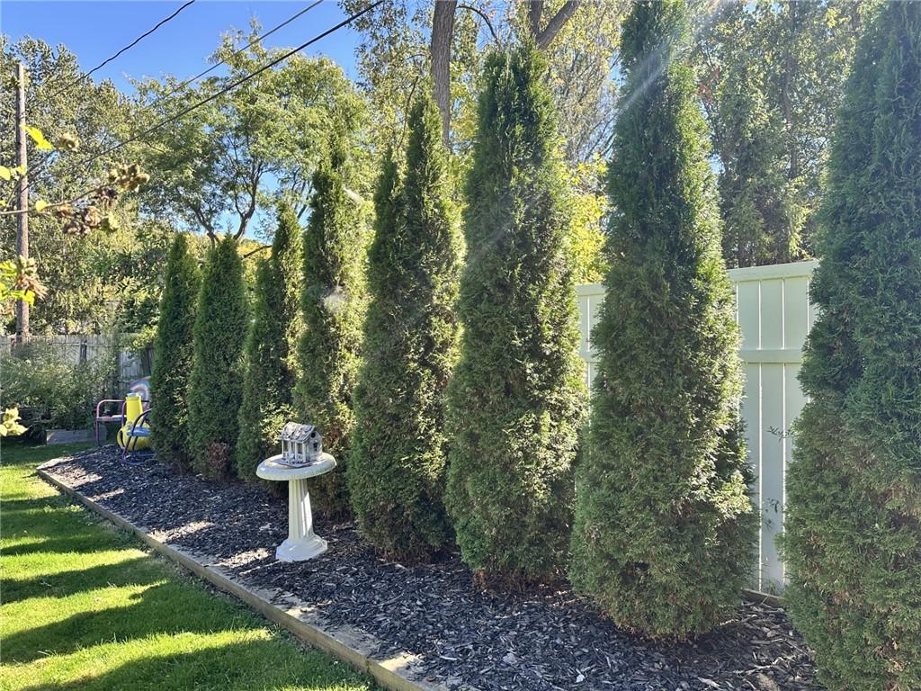 Image 4: Rear privacy hedge row with fencing