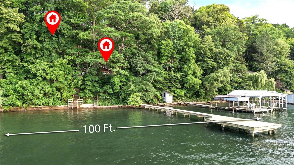 Image 2: 100 ft. of Seneca shoreline! Two homes!