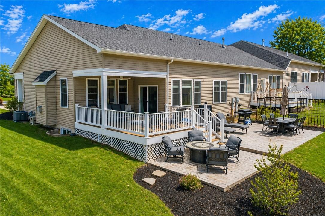 Image 4: ENTERTAINMENT SIZED STAMPED CONCRETE PATIO, COVERE