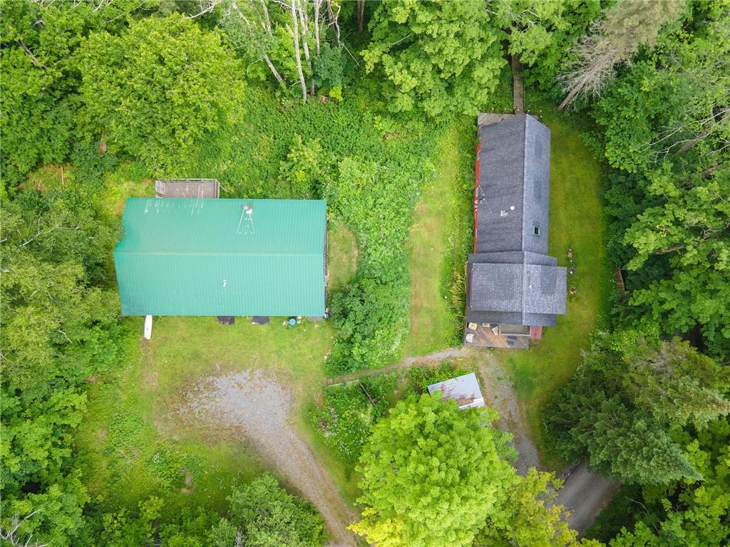 Image 3: Aerial of house and garage