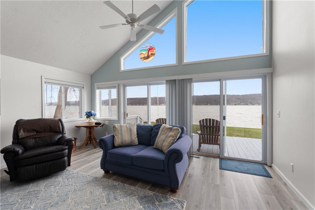 Image 2: Great Room with a wall of Lakeside Windows!