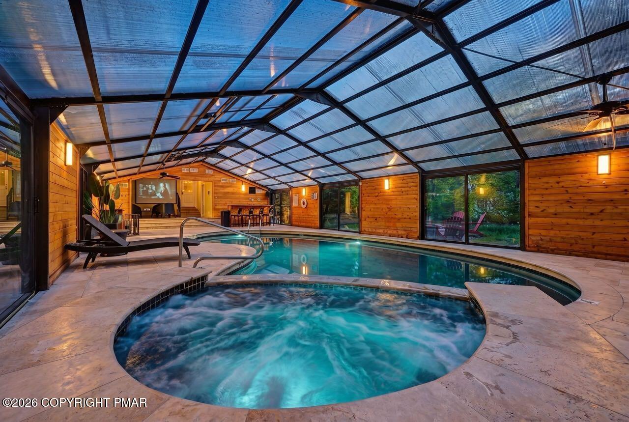 Image 1: Pocono Home - Indoor Pool & Lake View!