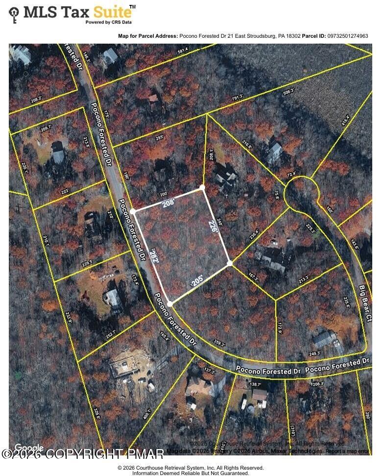 Image 2: Pocono Forested Map