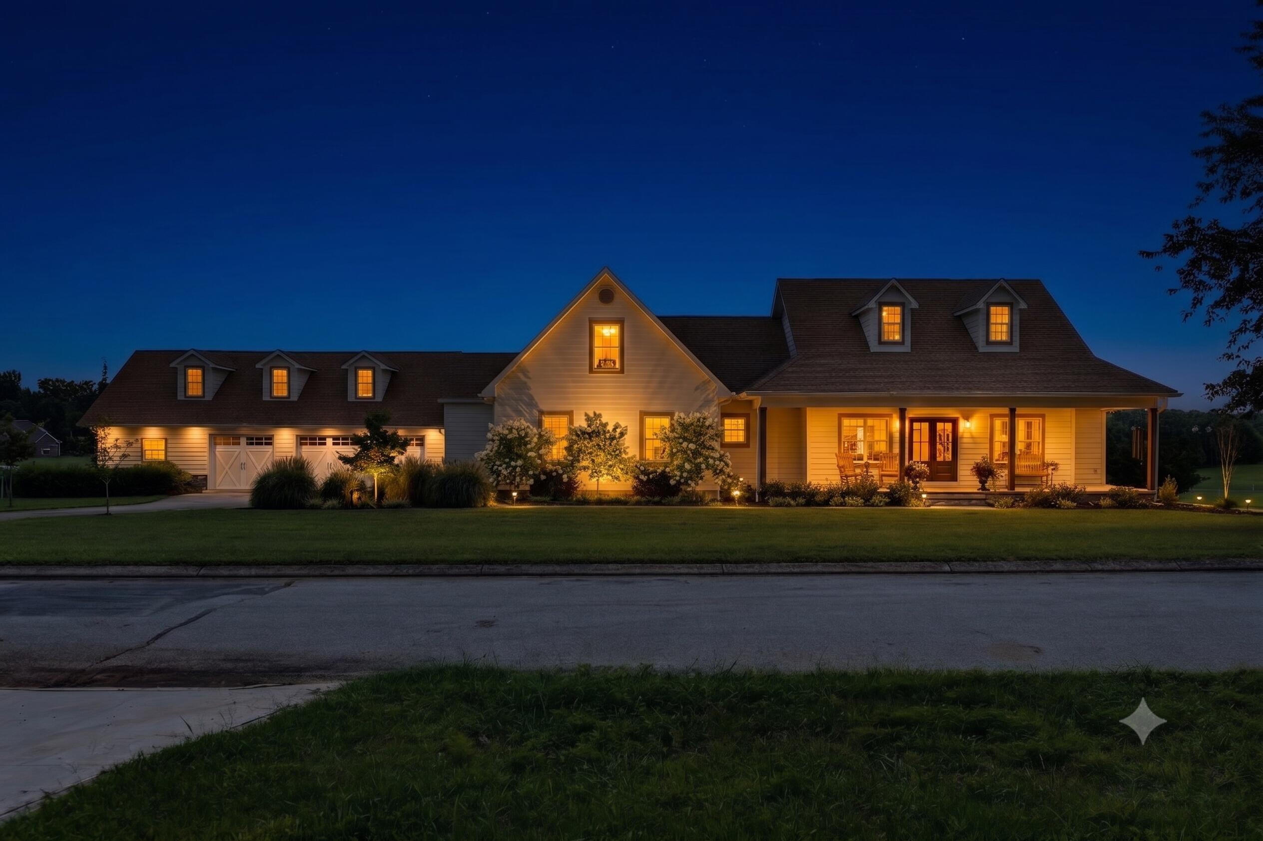 Image 2: Front of home twilight