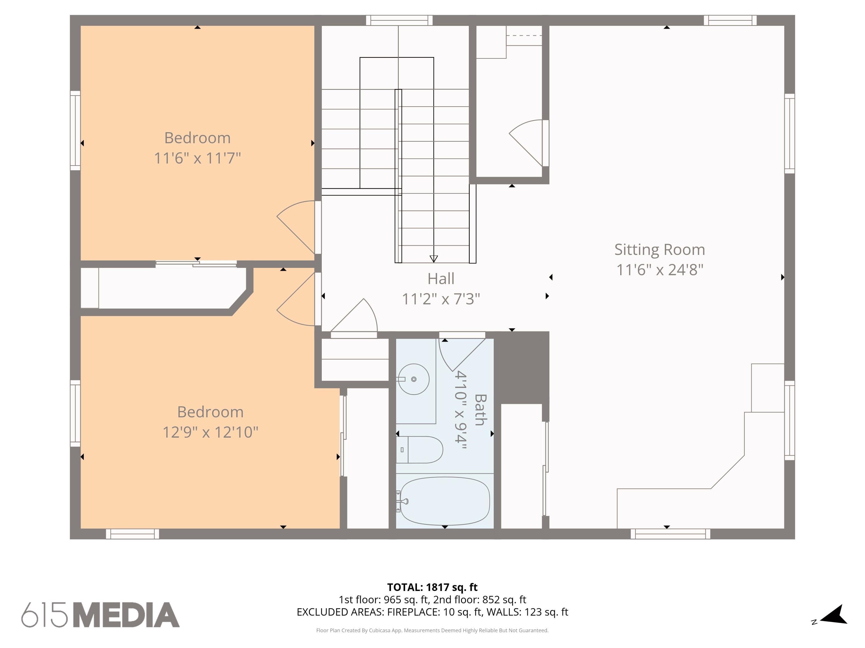 Image 3: Willie Shell 2nd story Floorplan