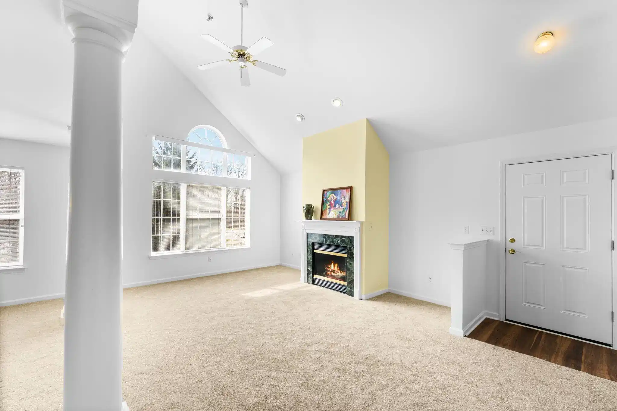 Image 1: Living Room with Fireplace
