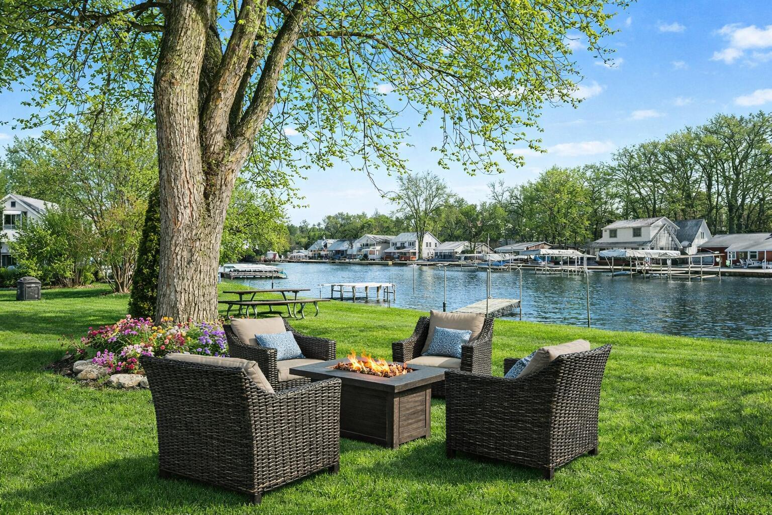 Image 1: Staged Spring Waterfront