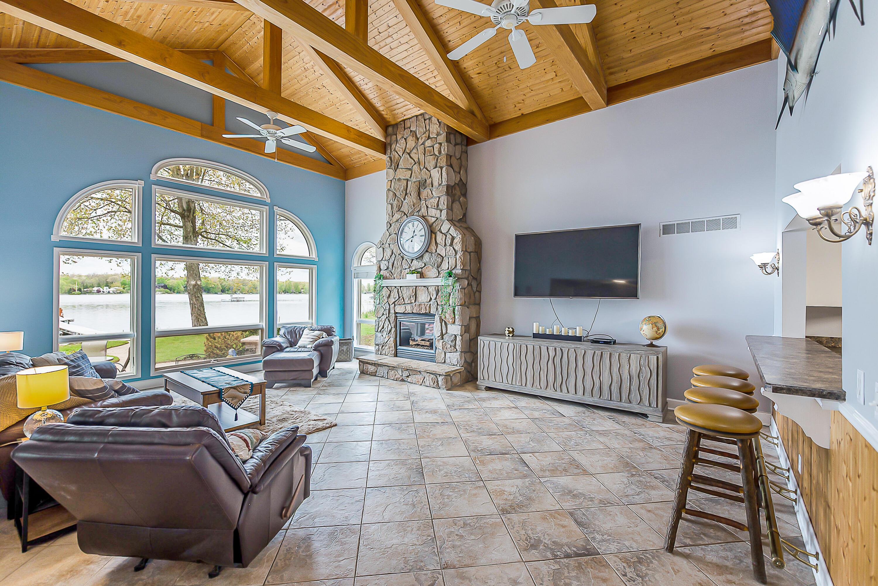 Image 4: Natural Stone Fireplace