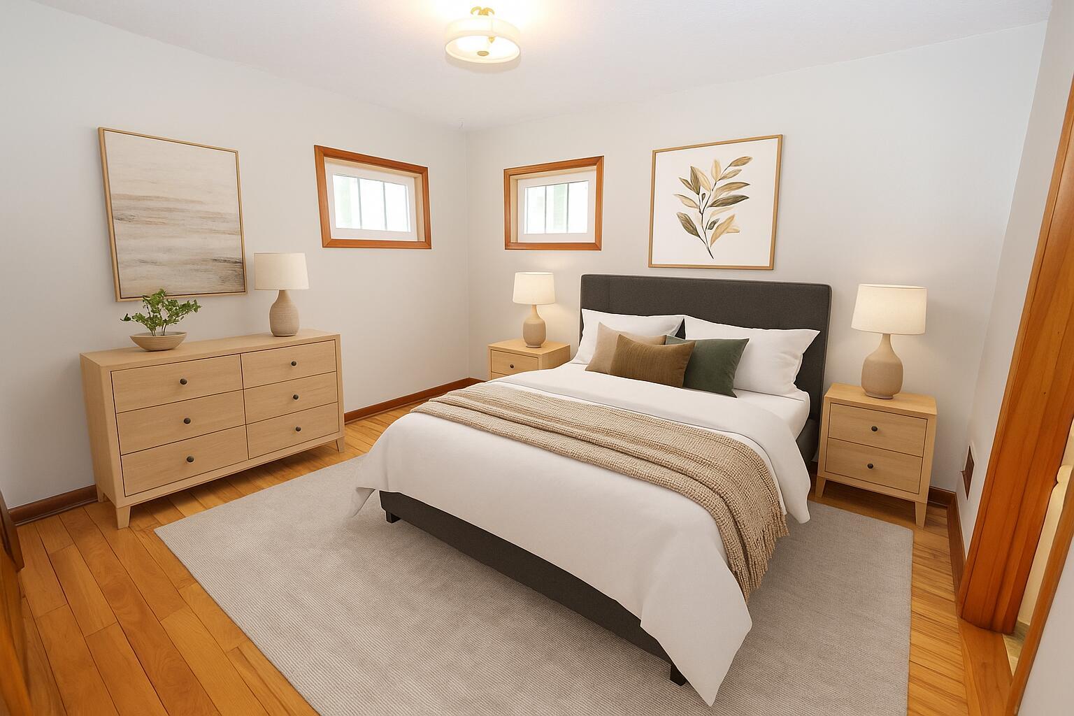 Image 4: Virtually Staged Guest Bedroom