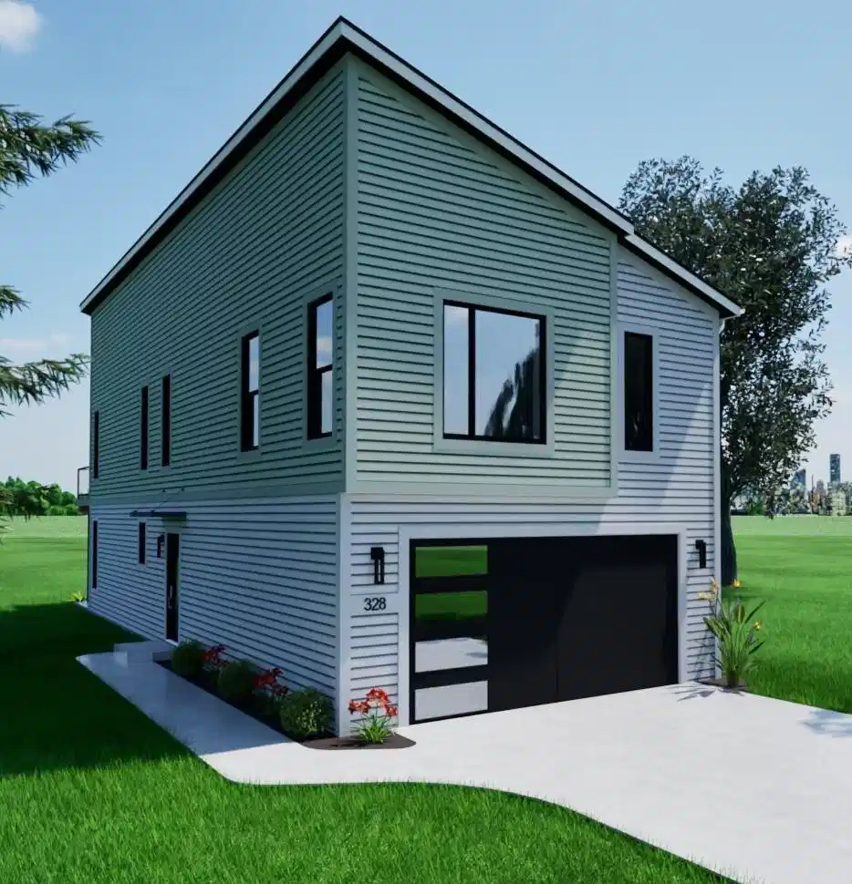 Image 1: Urban Sloped Roof Design