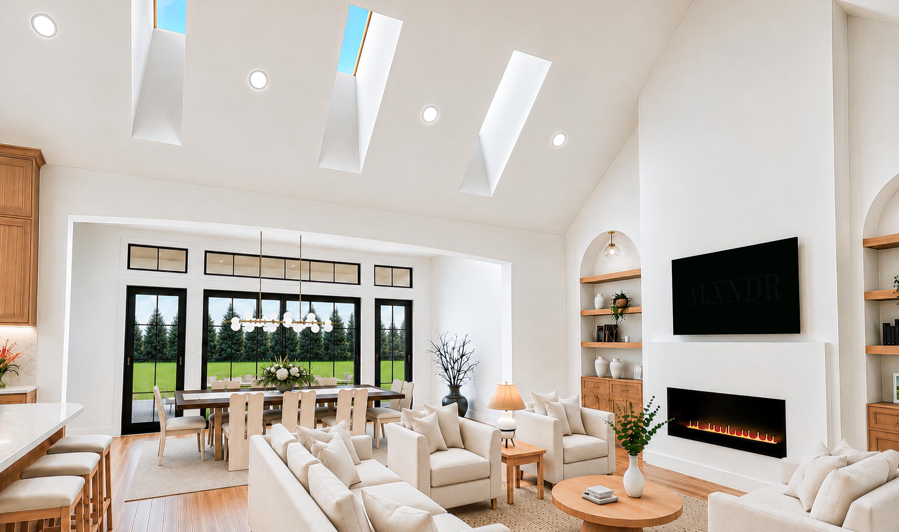 Image 3: 3 great room skylight denoise