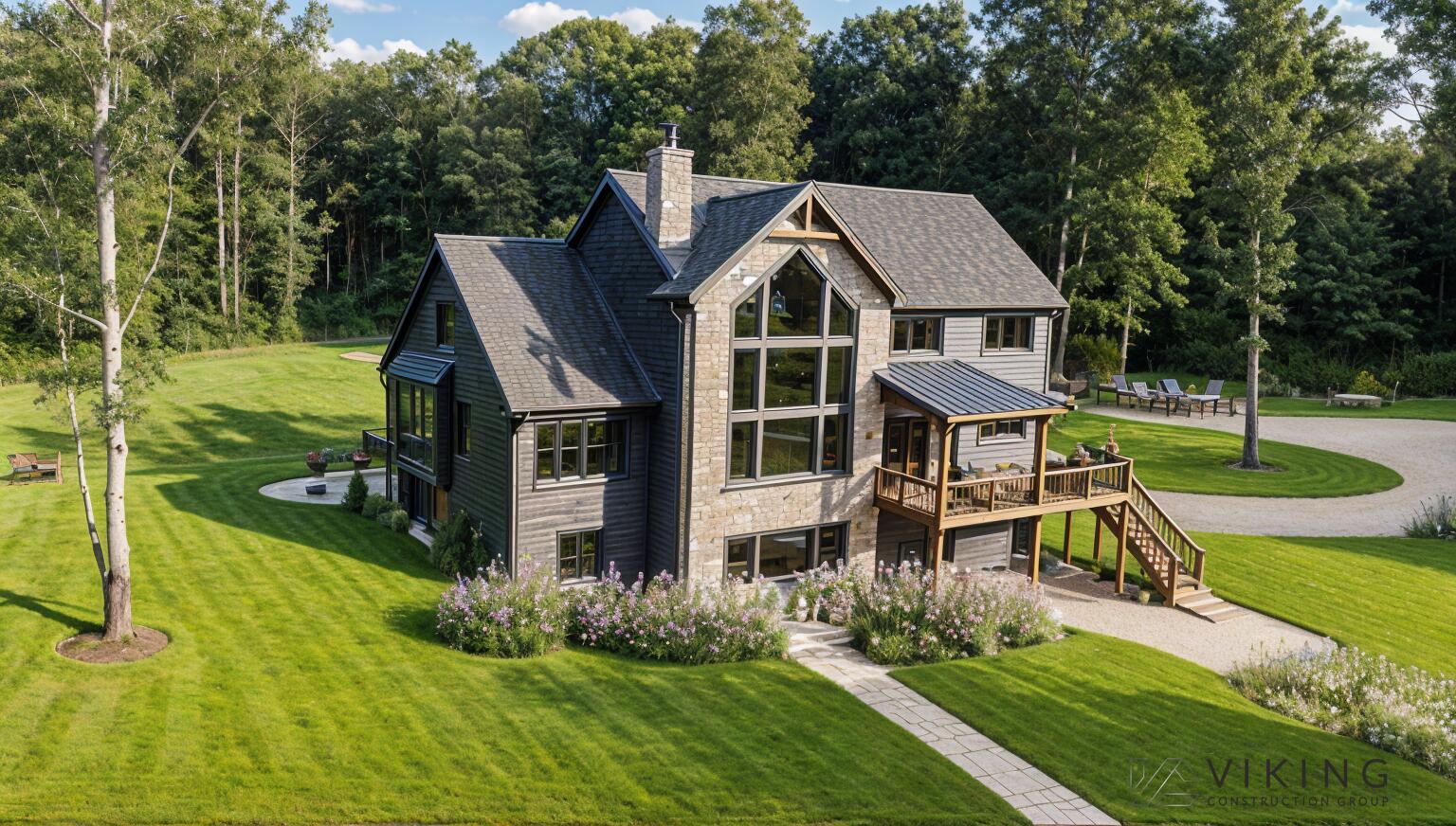 Image 3: 06 Rear Elevation-Digital Aerial View