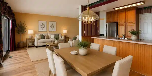 Image 4: Virtually staged dining room