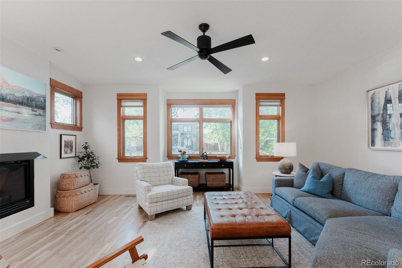 Image 1: Living Room with Fireplace