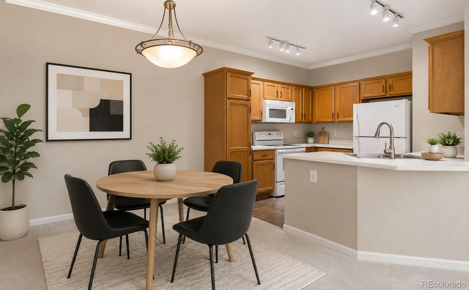 Image 3: Dining area virtually staged Image 3: Dining area virtually staged