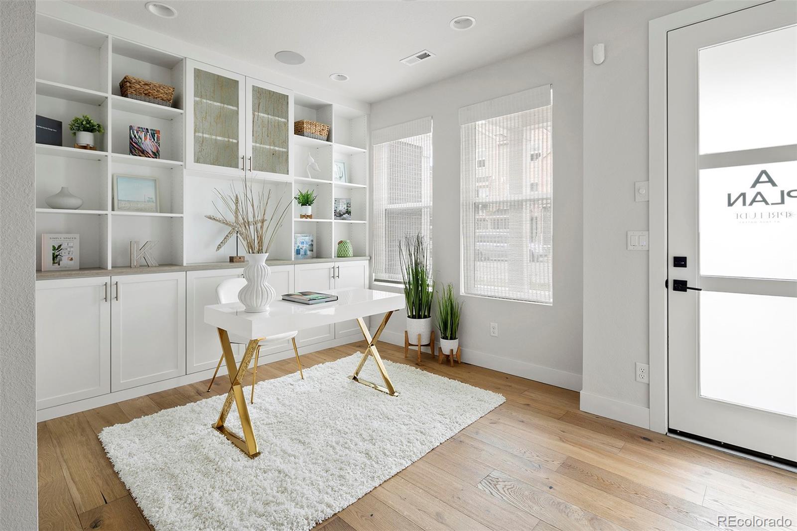 Image 3: First Level flex space with built in shelving