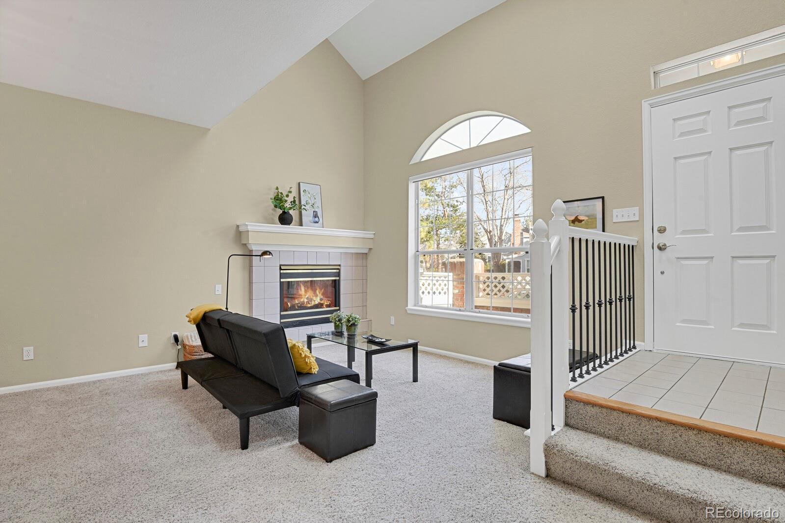 Image 3: Front door. Features newly painted updated