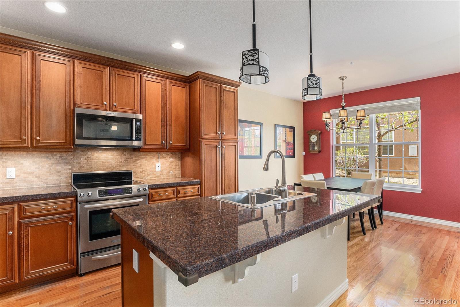Image 1: Kitchen (Red Wall has been painted)