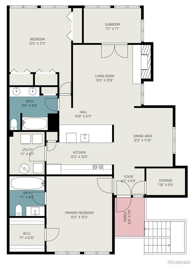 Image 3: Bedrooms are separated.