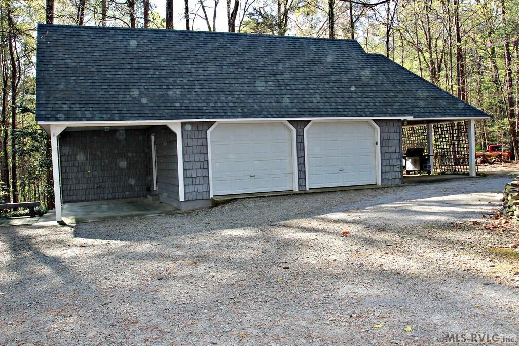 Image 3: Oversized Garage with storage above