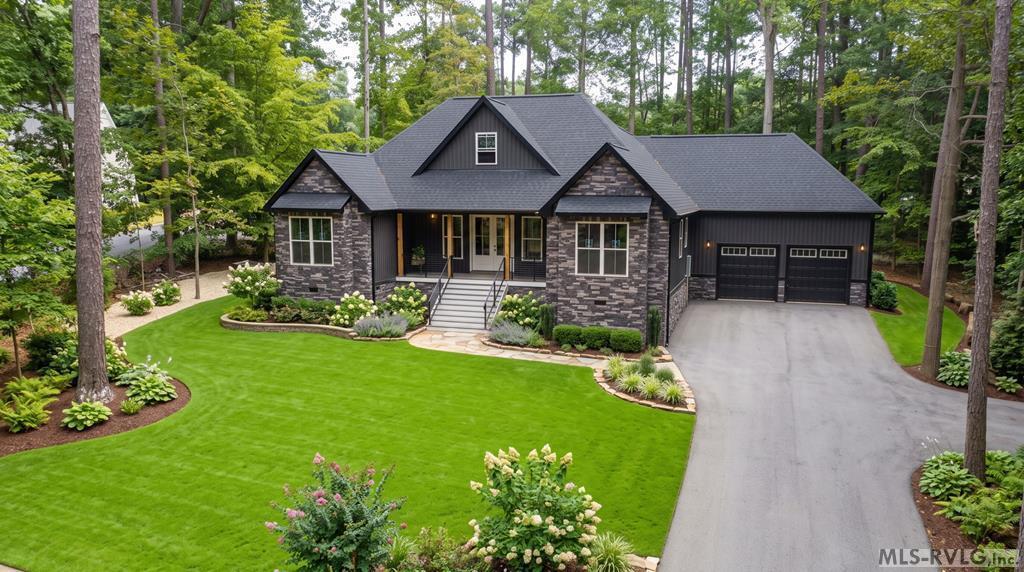 Image 3: Virtually added Landscaping and Exterior Esthetics, Virtually added design aspects shown in this photo for buyer visualization and ideas only. Certain portions of this image are not included or intended to be done by the builder