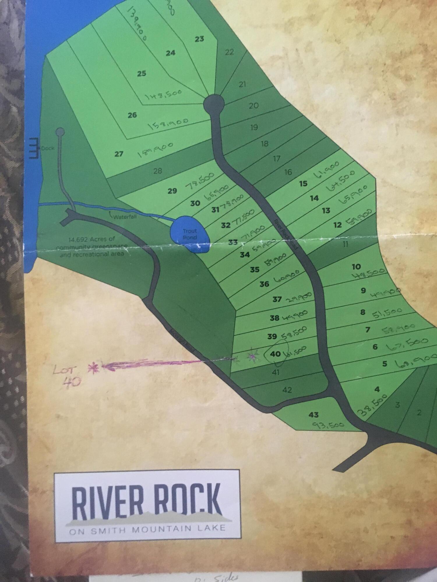 Image 2: map of lots River Rock