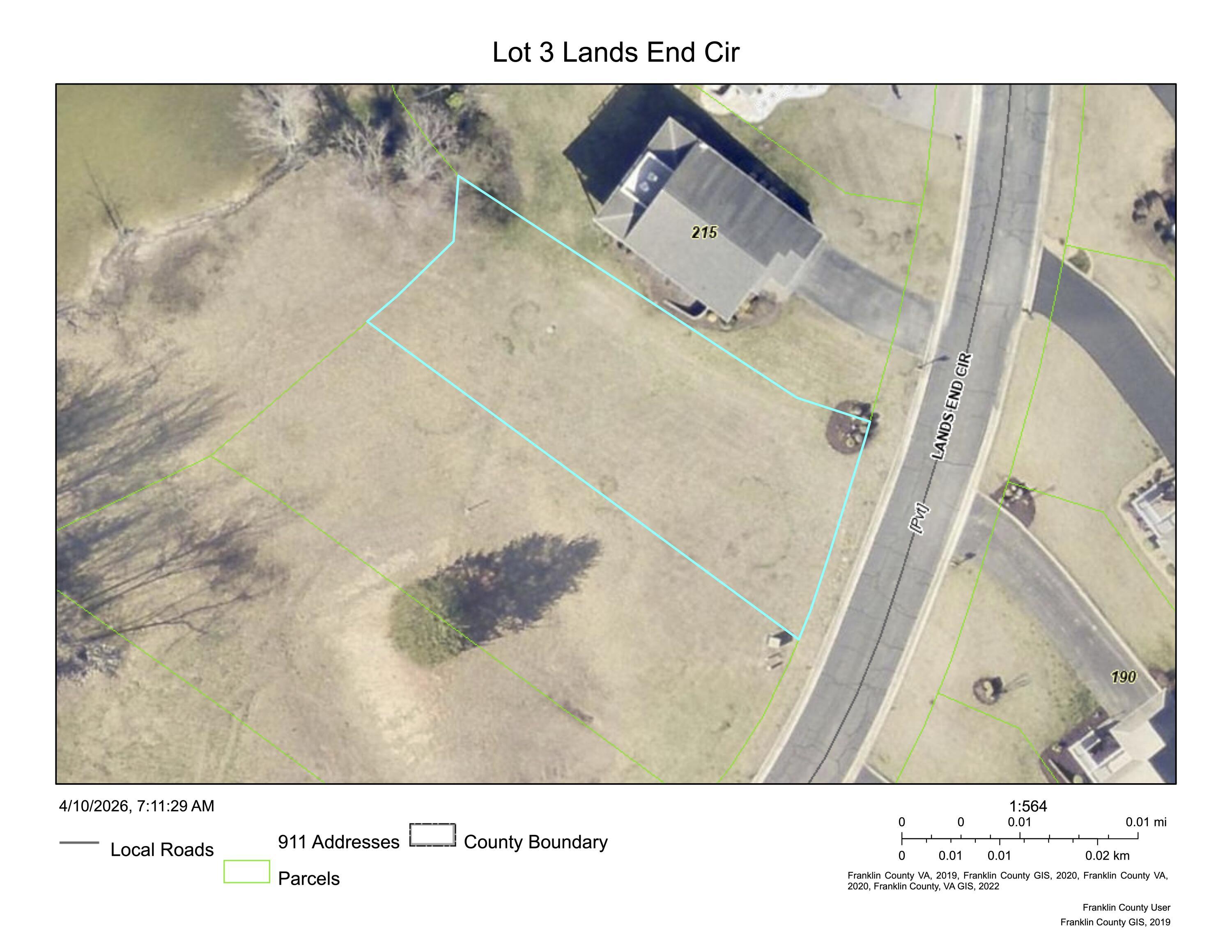 Image 4: Lot 3 Lands End Cir.Franklin County GIS