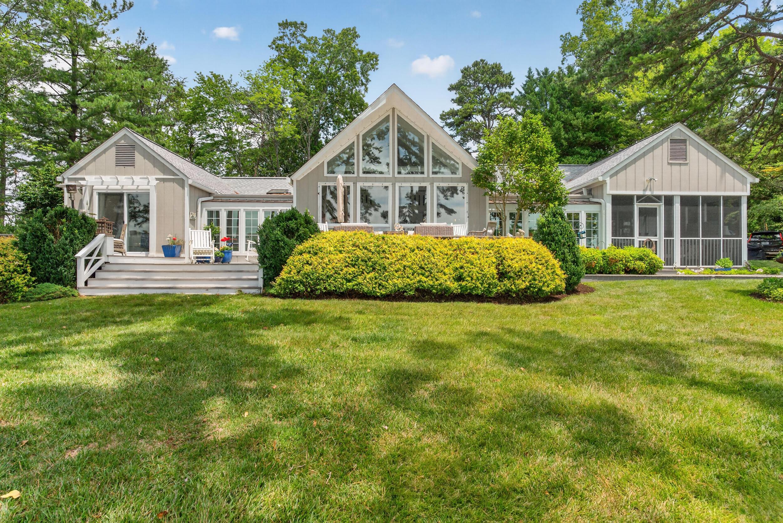 Image 1: Lake side of home
