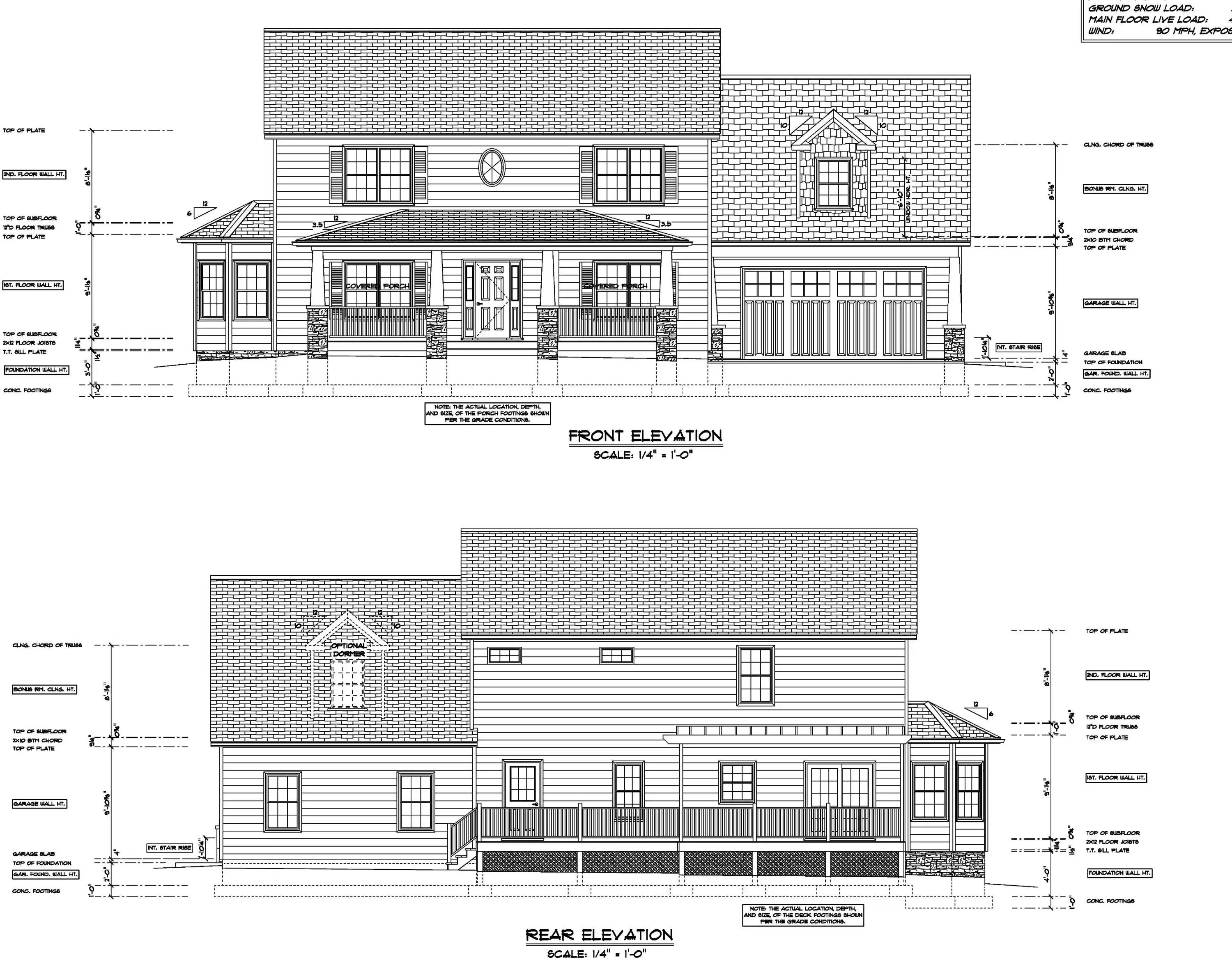 Image 1: Front  and Rear Elev (1)