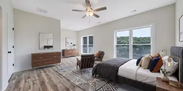 Image 4: Staged Primary Bedroom