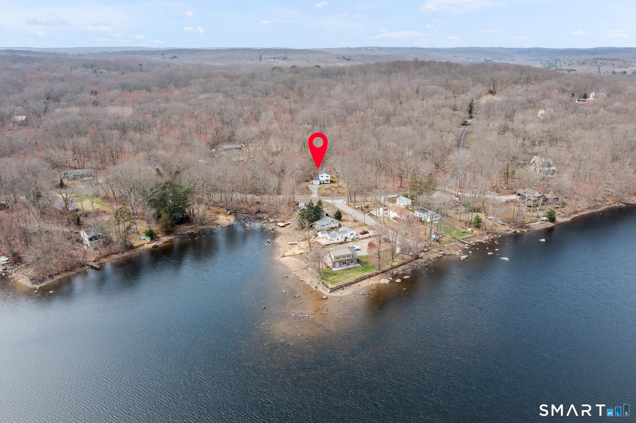 Image 4: Right of Way to Andover Lake is across the street from 146 Lakeside Dr.