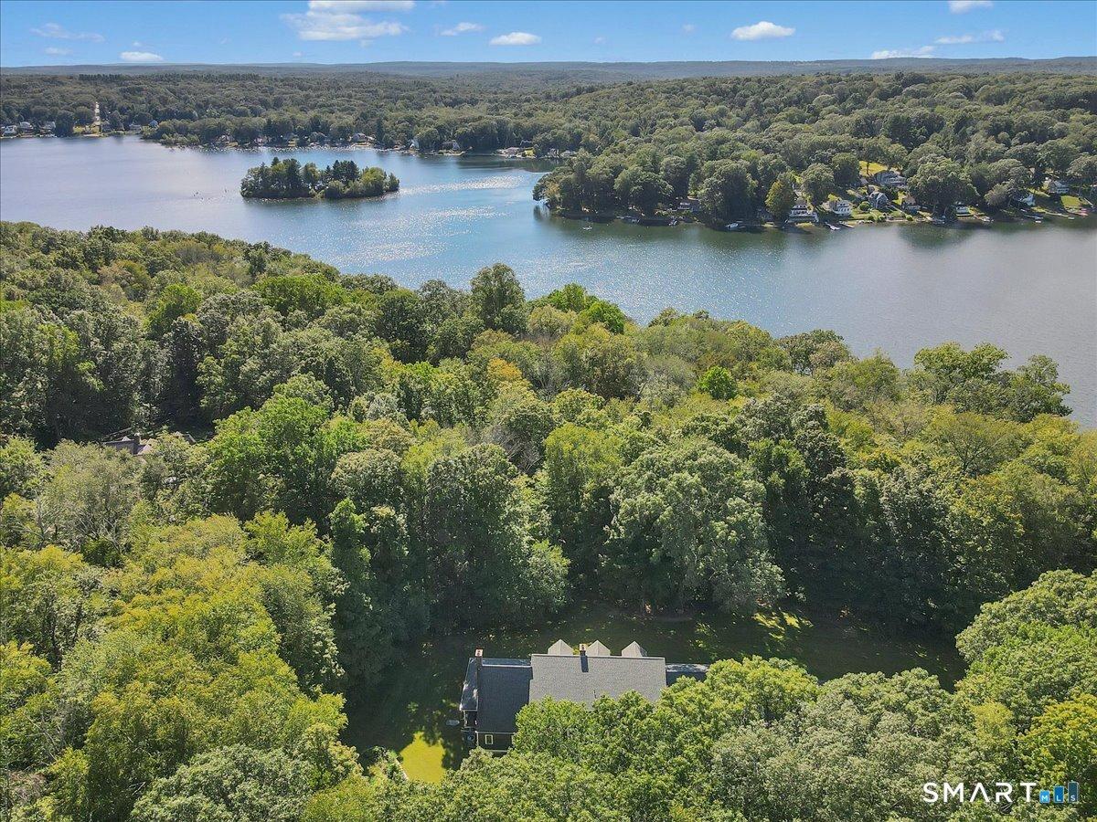 Image 4Aerial View: A private estate on Coventry Lake where you could be living the greatest lake life you can imagine! Coventry Lake is boat friendly.