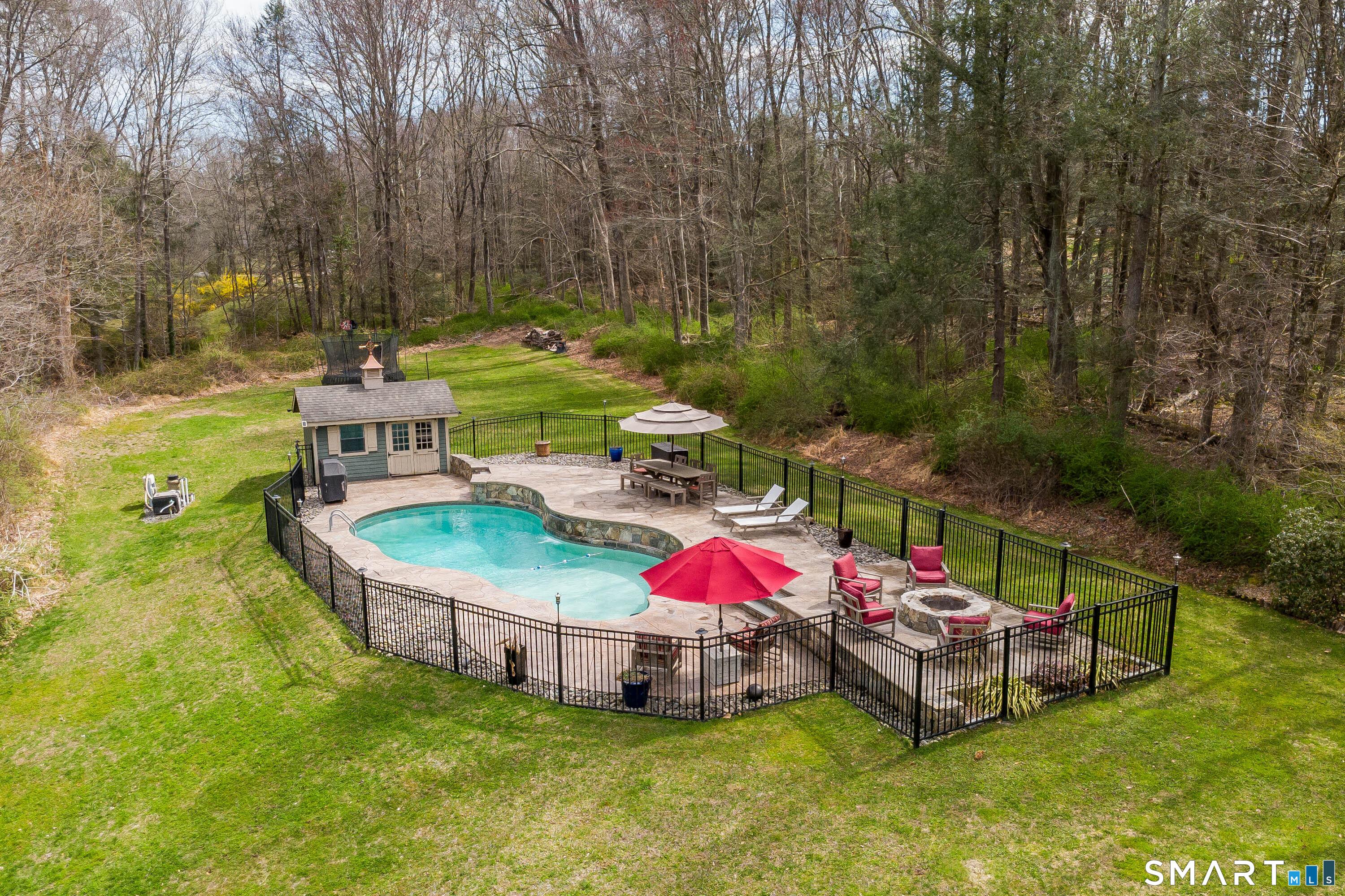 Image 2Back Yard: Inground Saltwater Heated Pool And Pool House