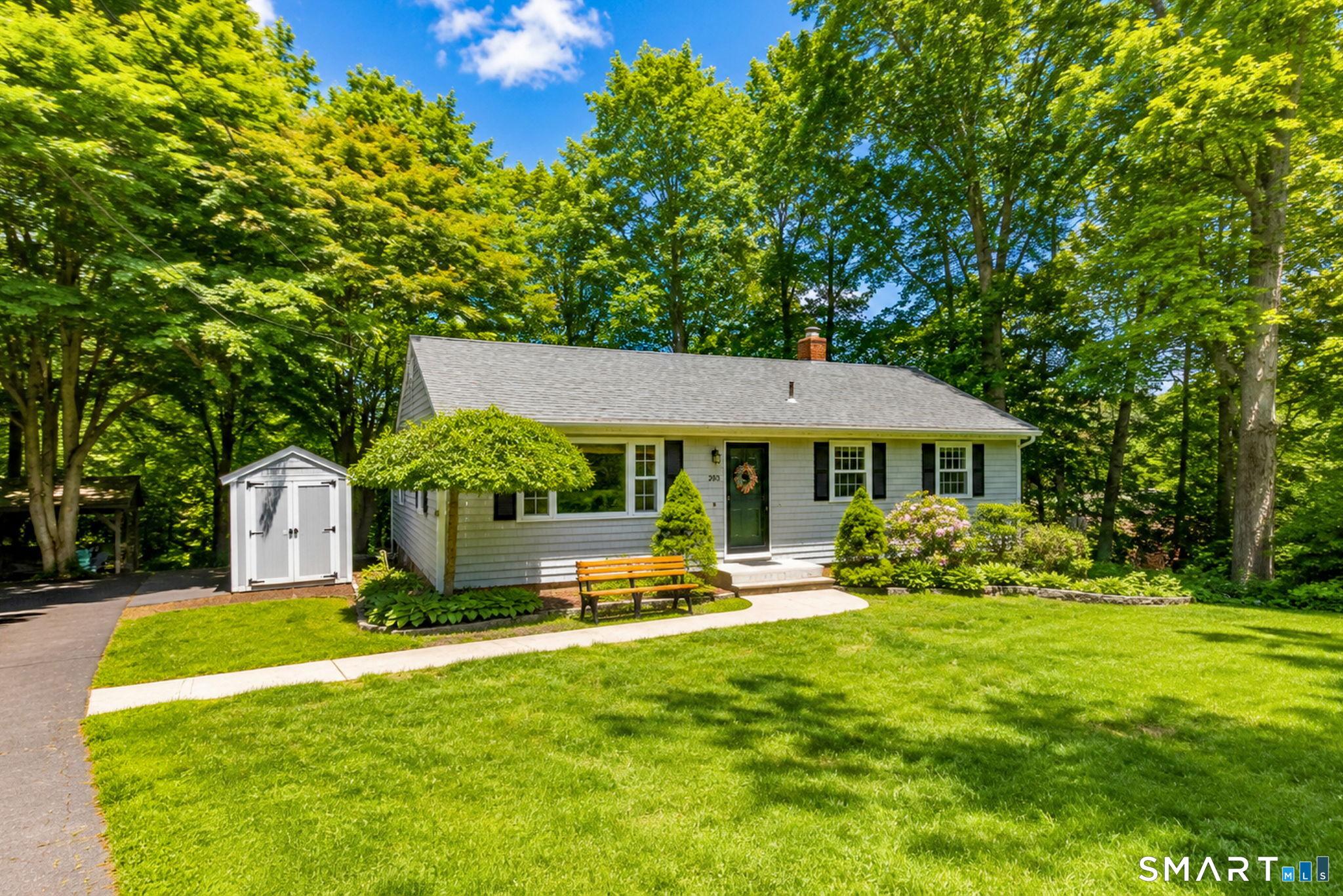 Image 1: Tucked away on a quiet cul-de-sac, yet convenient to all that Fairfield has to offer. Easy one-level living in this updated ranch, with additional room for expansion in the lower level walkout basement.