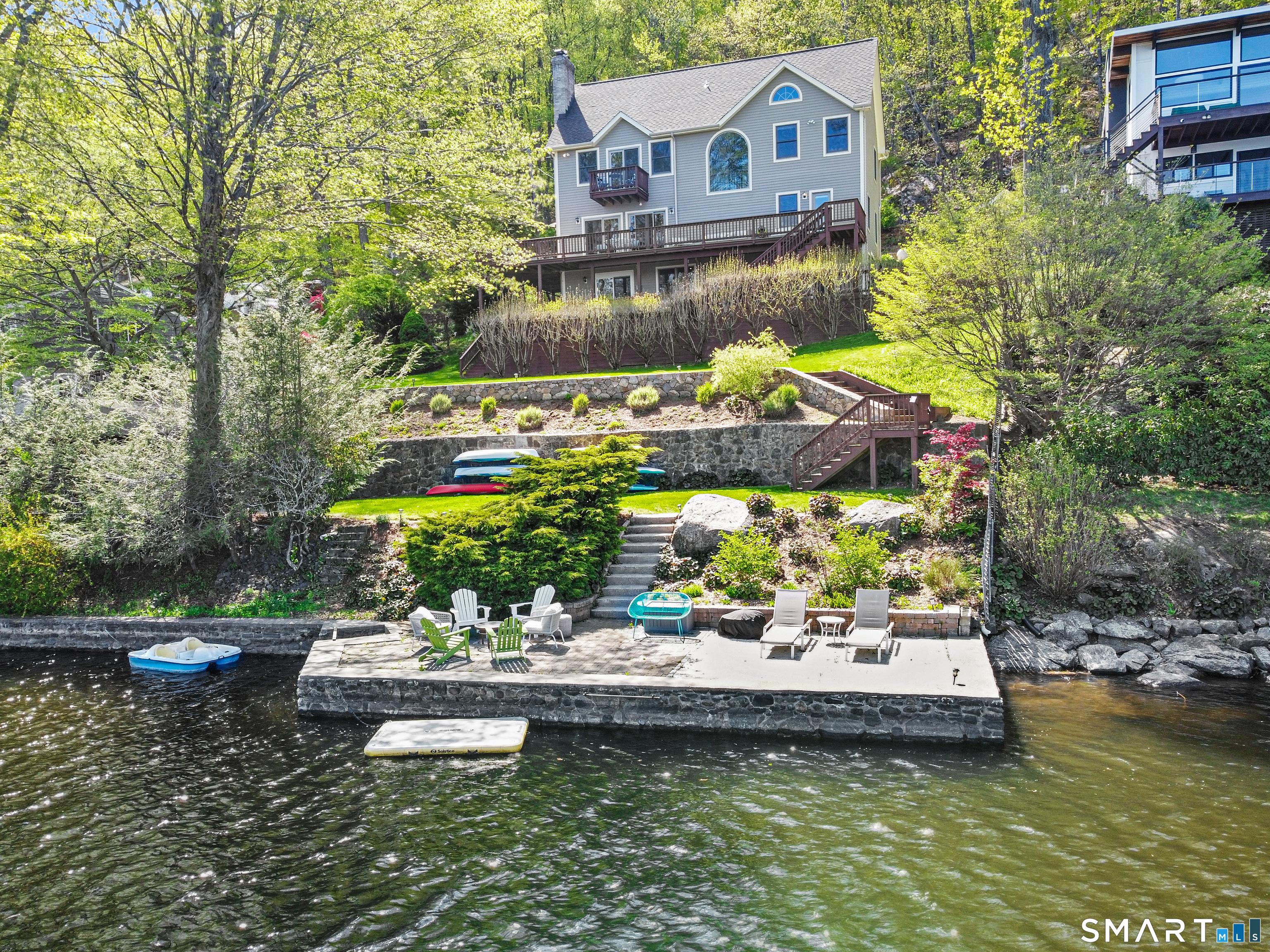 Image 1: Your own private oasis complete with dock, pavilion and swimming area.