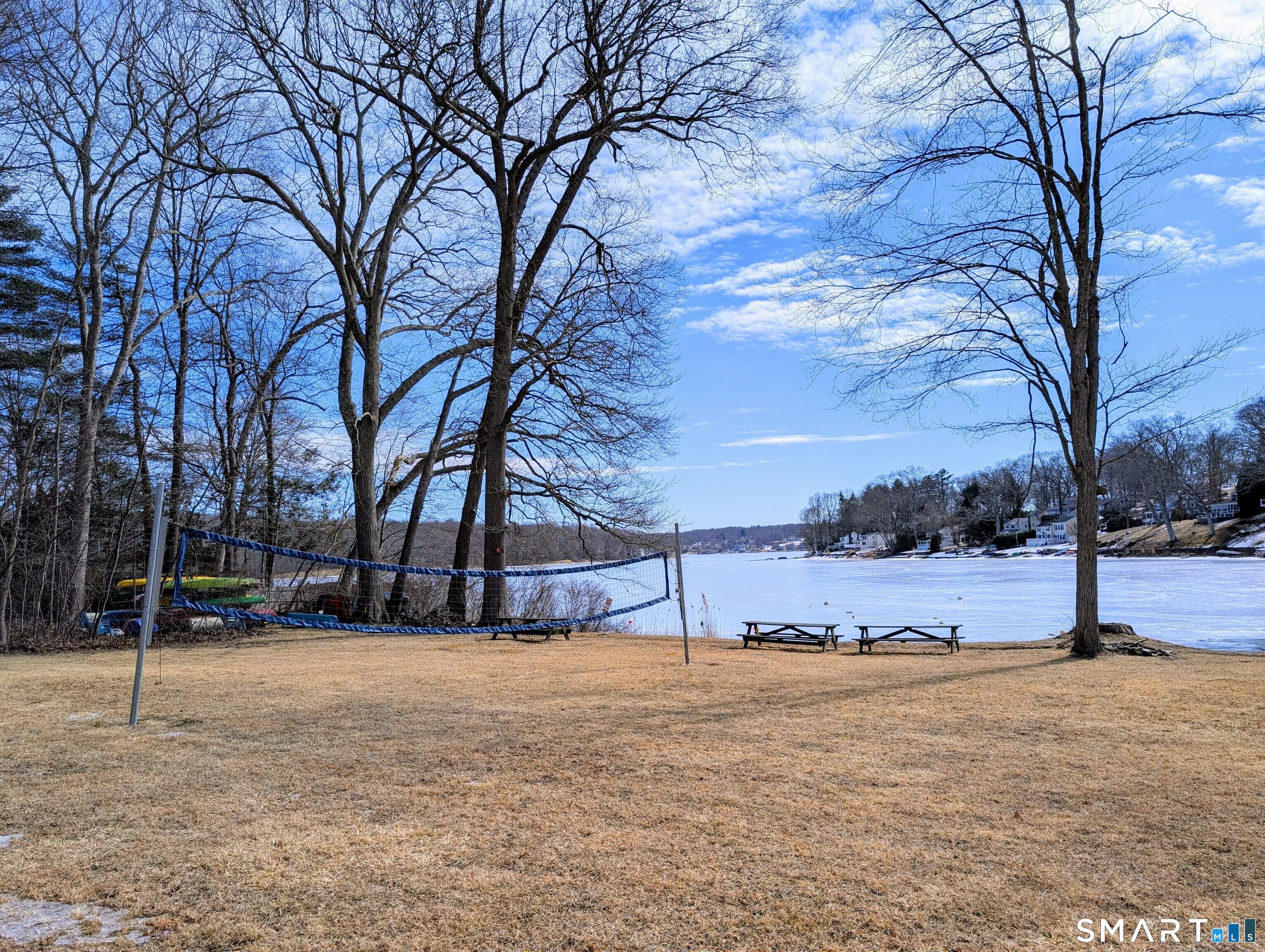 Image 2Waterfront: Waterfront Heights Lake Association has a private waterfront lake association on COVENTRY LAKE. The association beach has a volleyball court, picnic table and storage for kayaks and canoes.